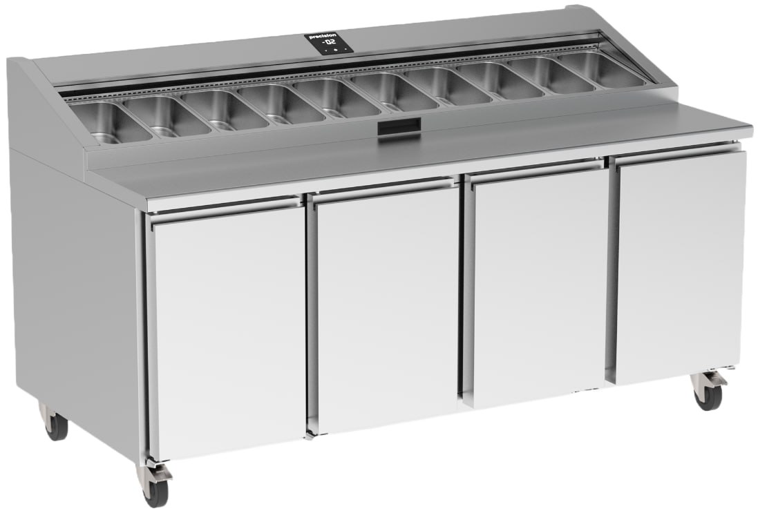 Precision PPC 410 Refrigerated Prep Counter 4 Door